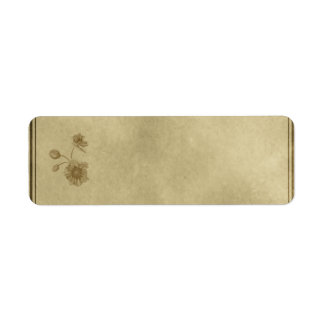 Small Floral Apothecary Label