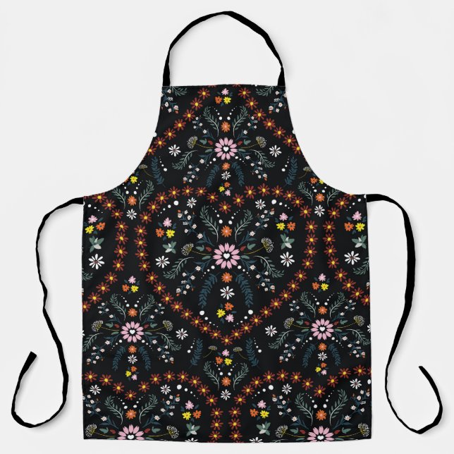 Small flower heart: fantasy seamless. apron (Front)
