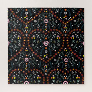 Small flower heart: fantasy seamless. jigsaw puzzle