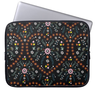 Small flower heart: fantasy seamless. laptop sleeve
