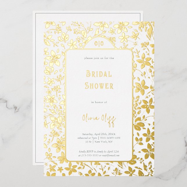 Small Flowers Bridal Shower (Front/Back)