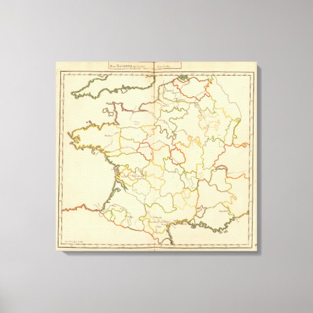 Small French Rivers Canvas Print (Front)