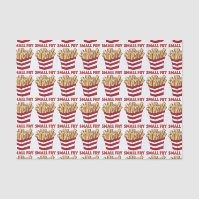 Small Fry Foodie French Fries Baby Gift Tissue Tissue Paper (Front)