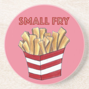 SMALL FRY French Fries Fast Food Junk Foodie Coaster