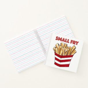 Small Fry Personalized Baby Birth French Fries Notebook