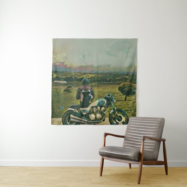 small gifts for motorcyclists tapestry (In Situ)