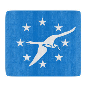 Small glass cutting board- flag of Corpus Christi Cutting Board