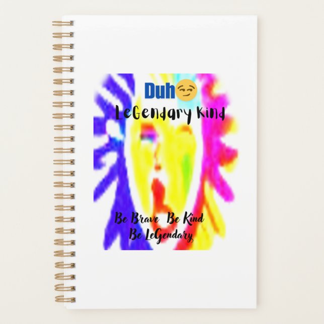 Small Gold Spiral DUH 😏Planner – Organize Boldly Planner (Front)