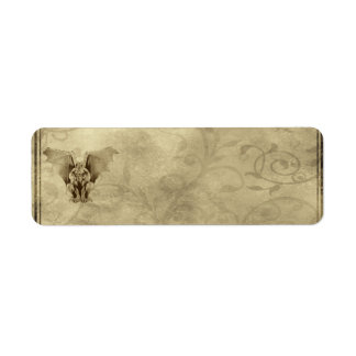 Small Gothic Gargoyle Apothecary Label