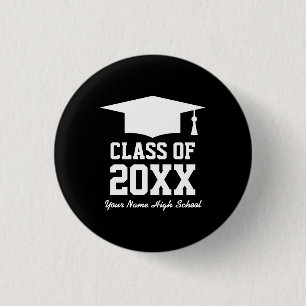 Small graduation party pin buttons for graduates