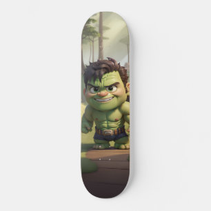 Small Green Avenger Comic Skateboard