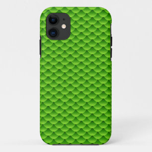 Small Green Fish Scale Pattern iPhone 11 Case