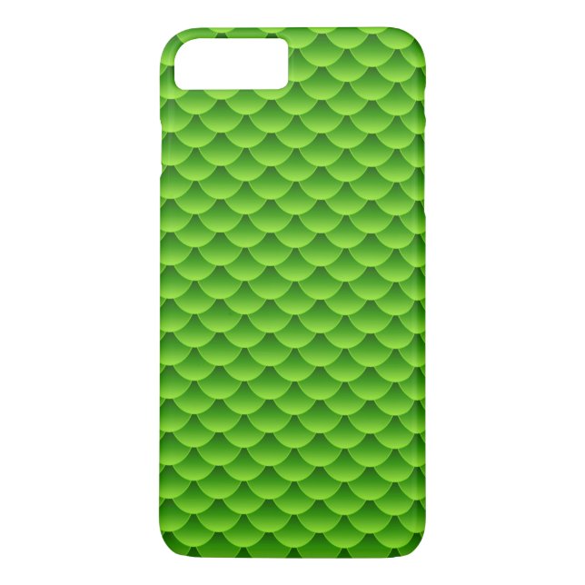 Small Green Fish Scale Pattern Case-Mate iPhone Case (Back)