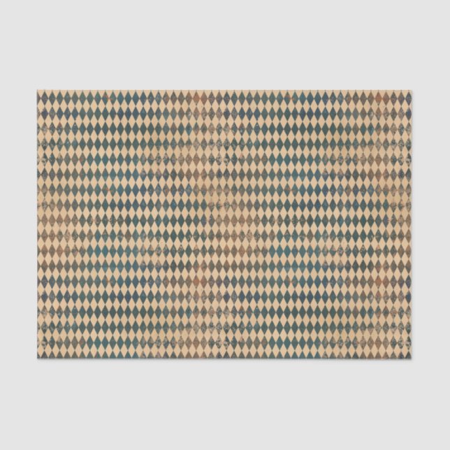 Small Harlequin Diamond Pattern Tissue Paper (Front)