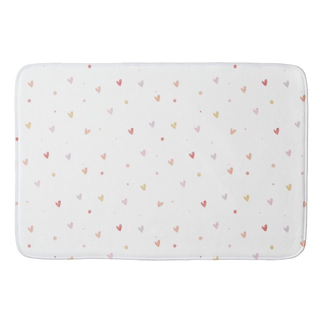 Small Hearts Bath Mat (Front)
