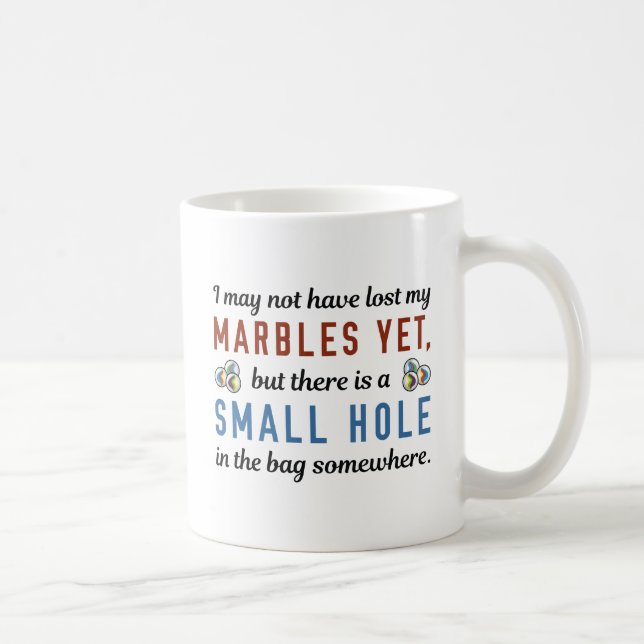 Small Hole Marbles Coffee Mug (Right)