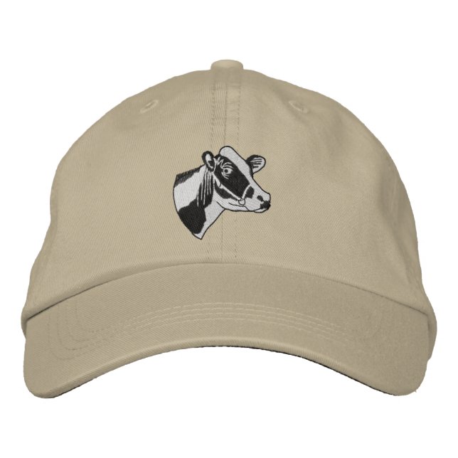 Small Holstein Head Embroidered Hat (Front)
