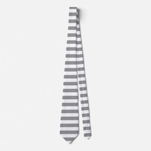 Small Horizontal Grey Stripes Tie