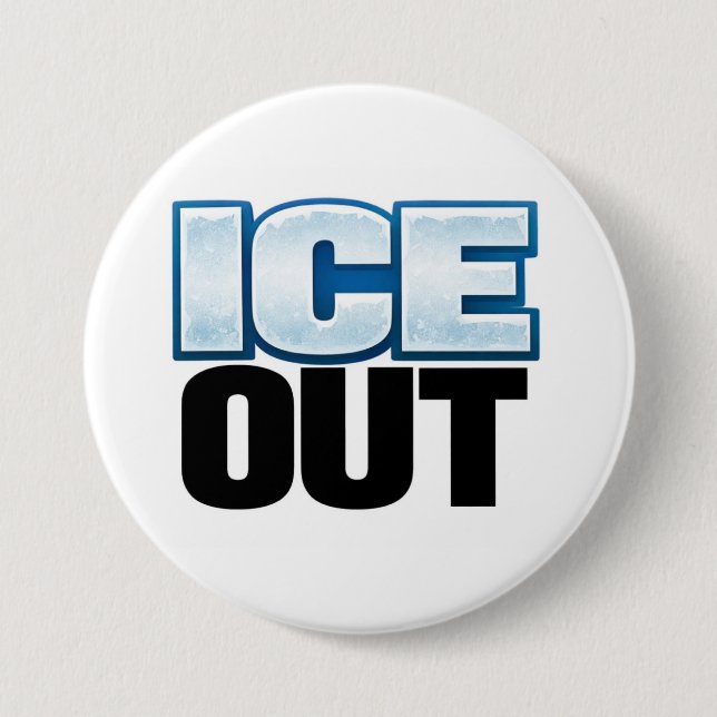Small ICE OUT button (Front)