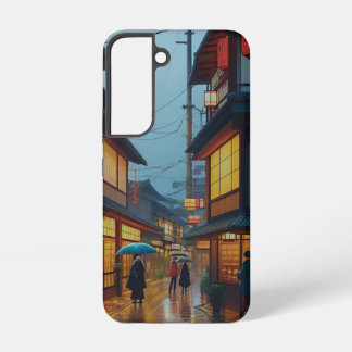 Small Japanese Rainy Road  Samsung Galaxy Case