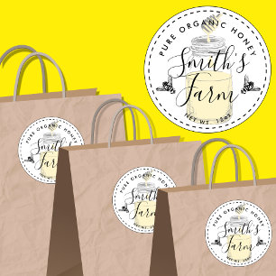 Small Jar Honey Label Gift beekeeper business