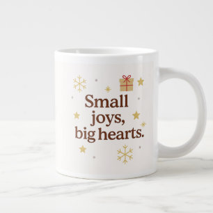 Small Joys, Big Hearts Cozy Christmas Mug