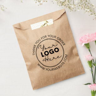Small Kraft Brown Paper Bags with Custom Logo