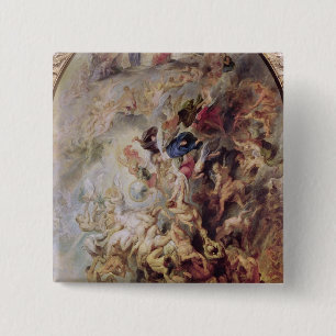 Small' Last Judgement, c.1620 2 Inch Square Button