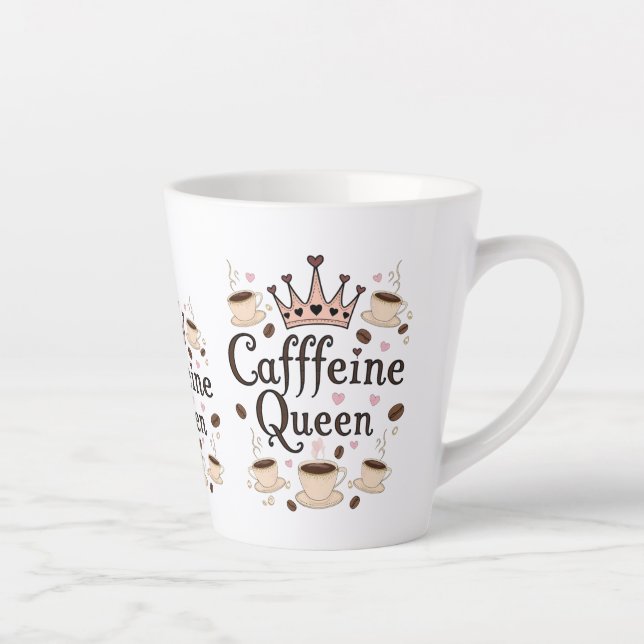Small Latte Mug, 12 oz for Coffee Lovers Mug (Right)