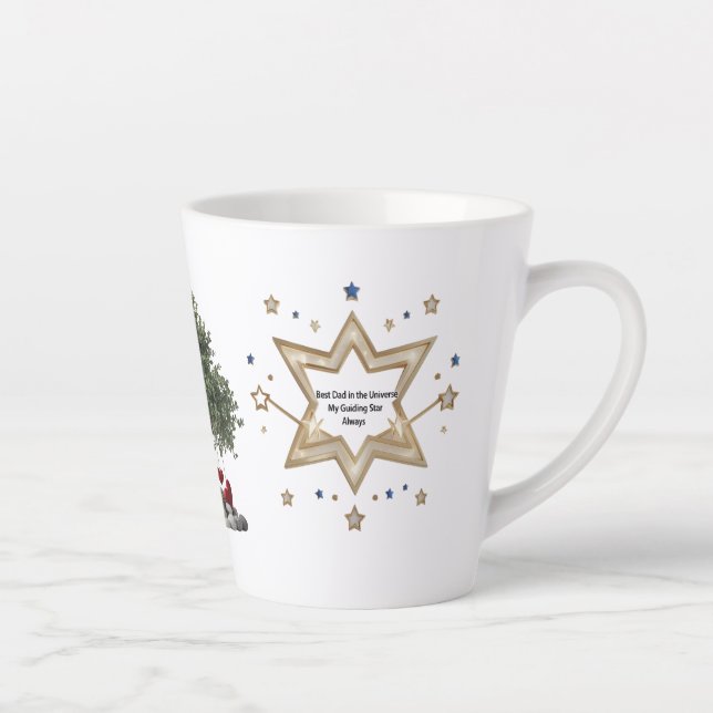 Small Latte Mug – “Best Dad in the Universe (Right)
