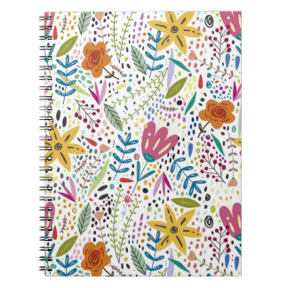 Small leaf flowers notebook