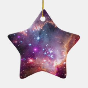 Small Magellanic Cloud Galaxy Space Ceramic Ornament