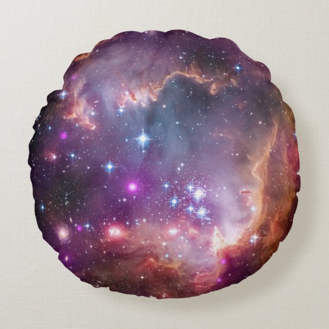 Small Magellanic Cloud Round Pillow (Front)