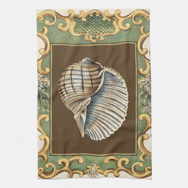 Small Mermaid's Shells Kitchen Towel (Vertical)