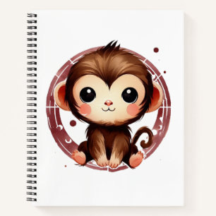 Small Monkey Spiral Notebook