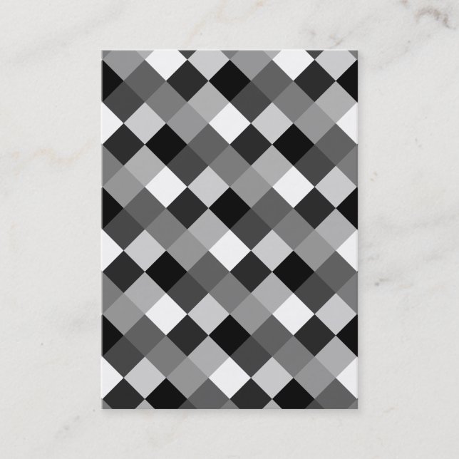 Small Monotone Blocks Business Card (Front)