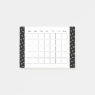 small monthly calender planner  post-it notes