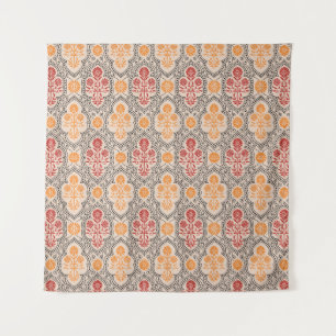 SMALL MUGHAL FLOWER PATTERN DESIGN BACKGROUND ARTp Tapestry