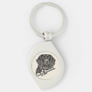 Small Munsterlander (logo) Keychain