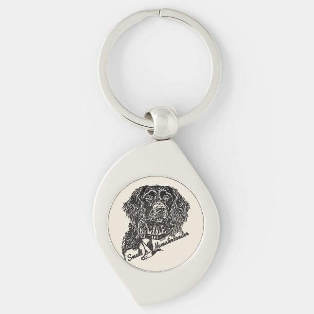 Small Munsterlander (logo)  Keychain (Front)
