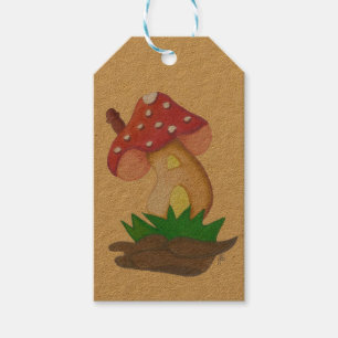 Small Mushroom Label Present