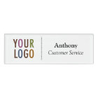 Small Name Badge Magnet Custom Logo Employee Staff