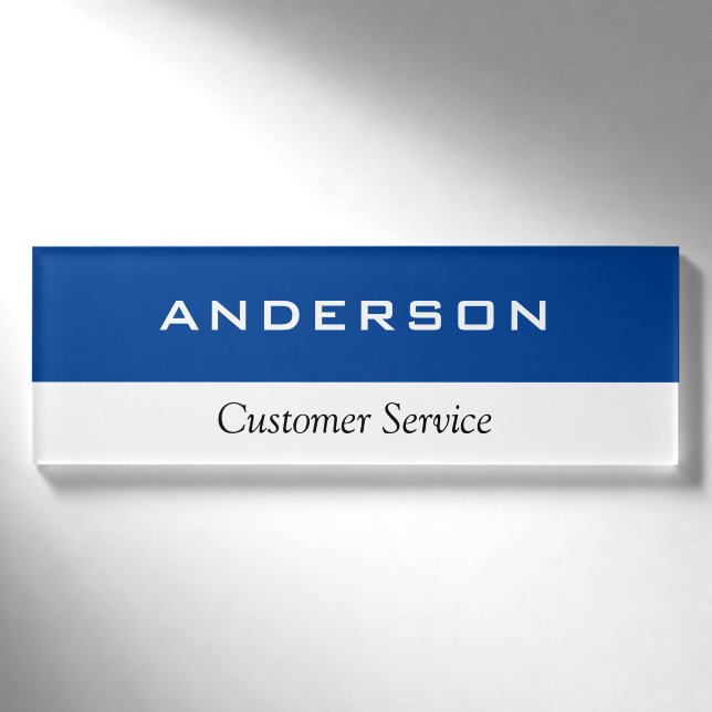 Small Name Badge Magnet Employee Staff (Front)