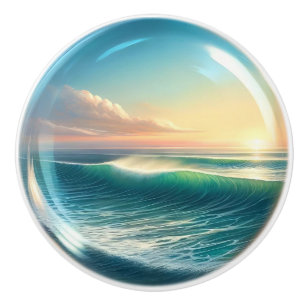 Small Nautical - Ocean Ceramic Drawer Knobs
