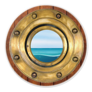 Small Nautical Porthole Drawer Knobs