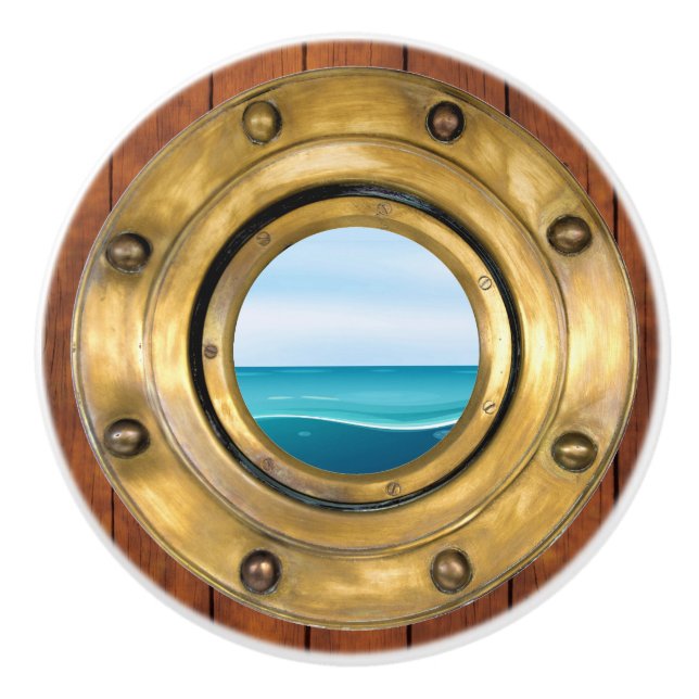 Small Nautical Porthole Drawer Knobs (Front)
