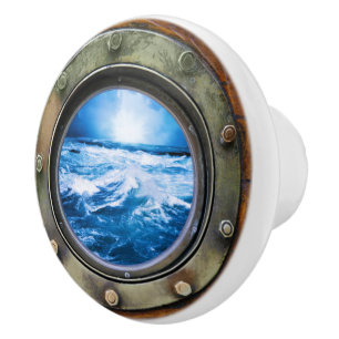 Small Nautical Porthole Drawer Knobs
