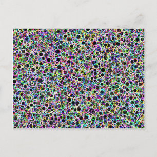 Small Neon Circles Postcard