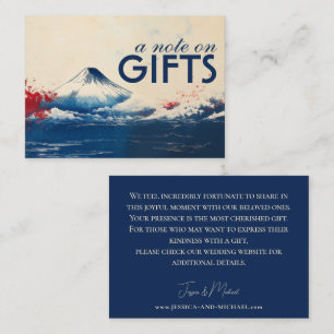 Small  Note on GIFTS Japonesque Harmony with Fuji Enclosure Card