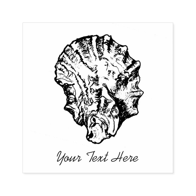 Small Oyster Napkin Stamp (Imprint)